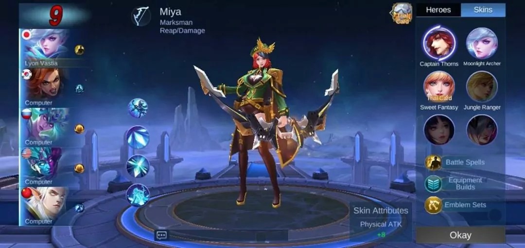 3 Hero Mobile Legends (ML) Dengan Skin Terbanyak Hingga