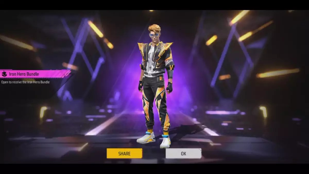 Bertema Super Hero, Miliki Iron Hero Bundle FF di Event Luck Royale