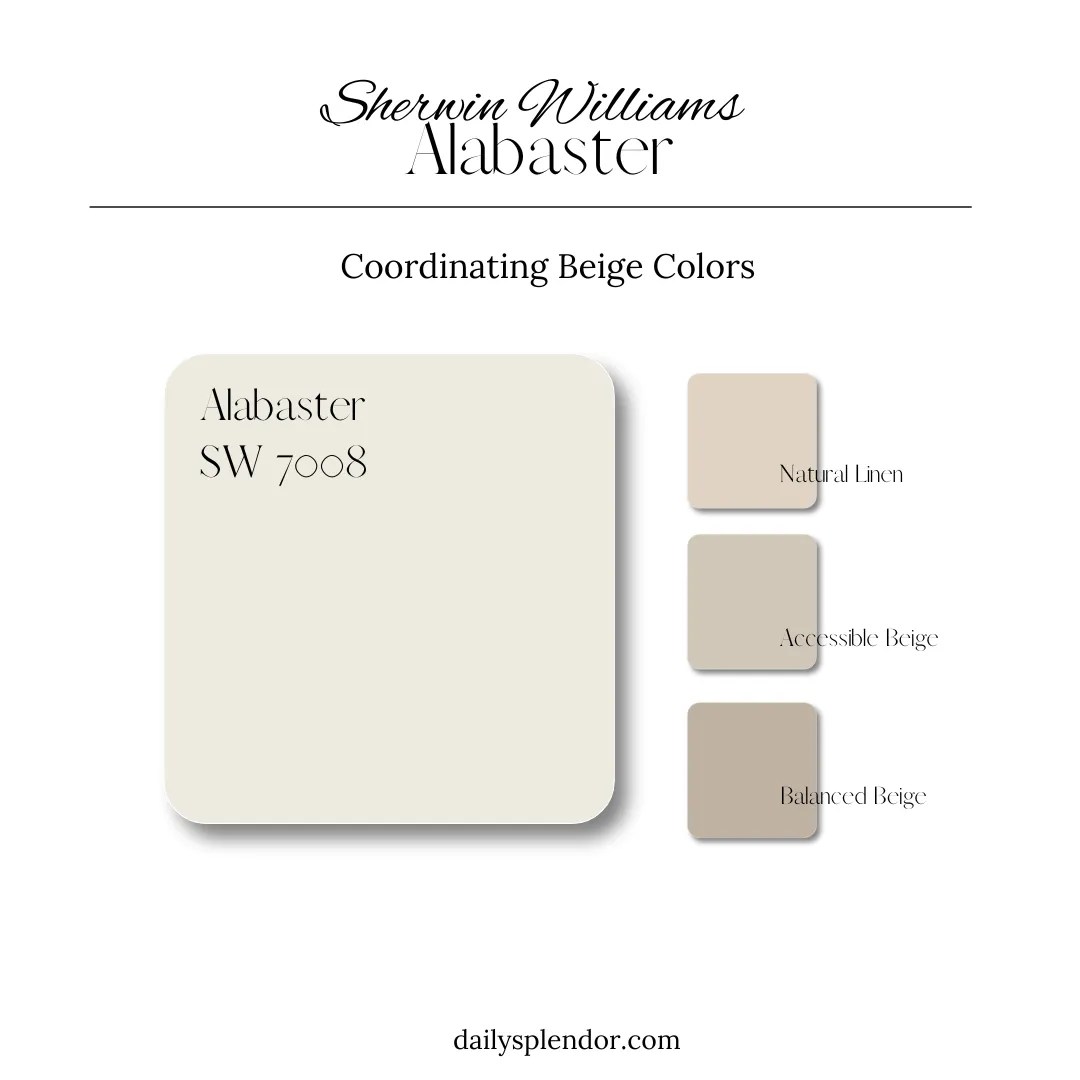How I Use Sherwin Williams Alabaster SW 7008 My Color Review Daily