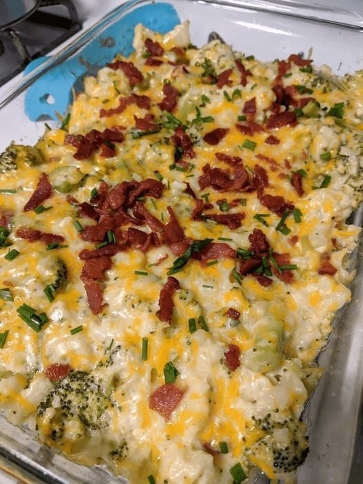 Loaded Cauliflower Bake Delish Grandma's Recipes