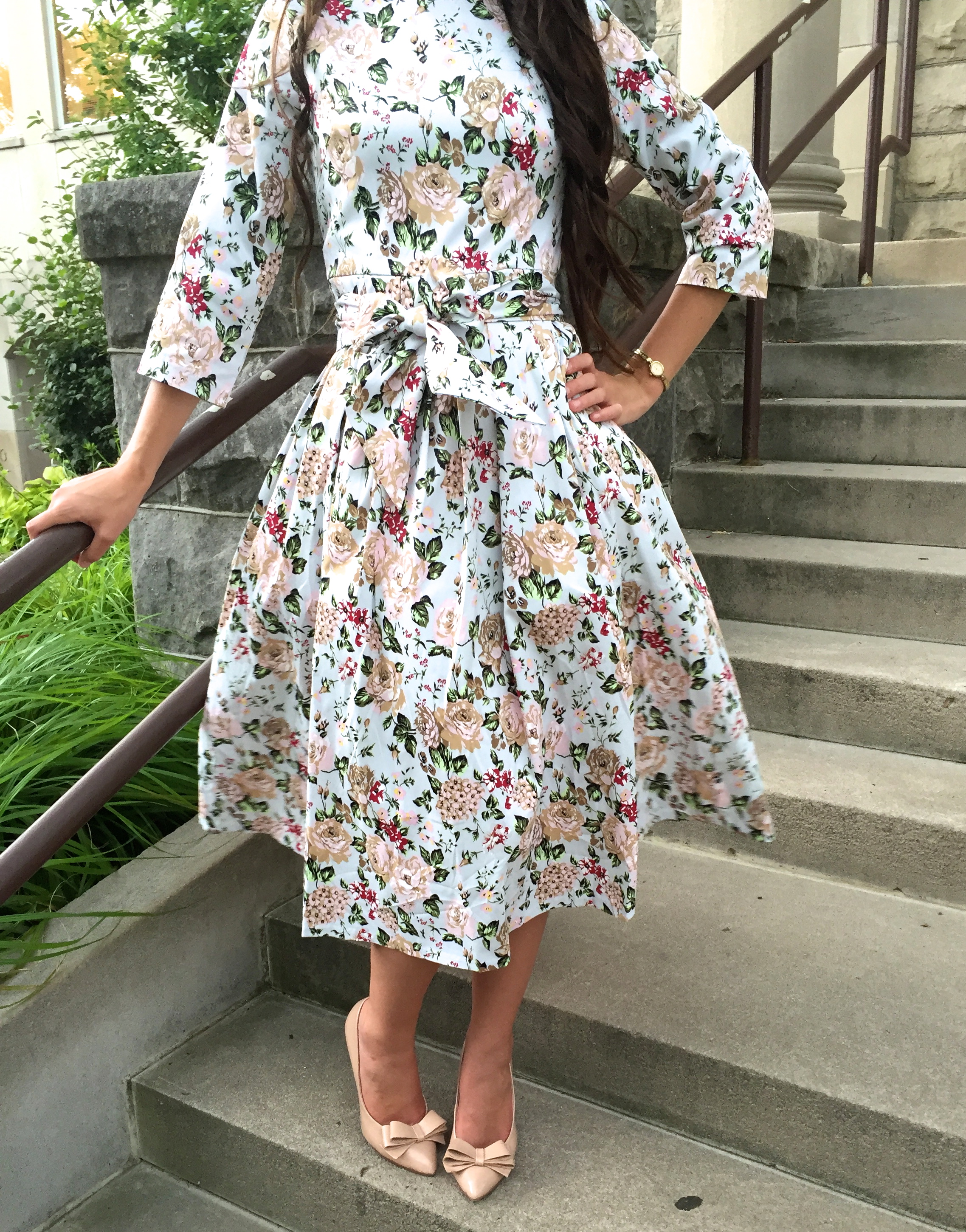 Dainty Jewell’s Outfit Review Flowering Felicity Dress Dainty