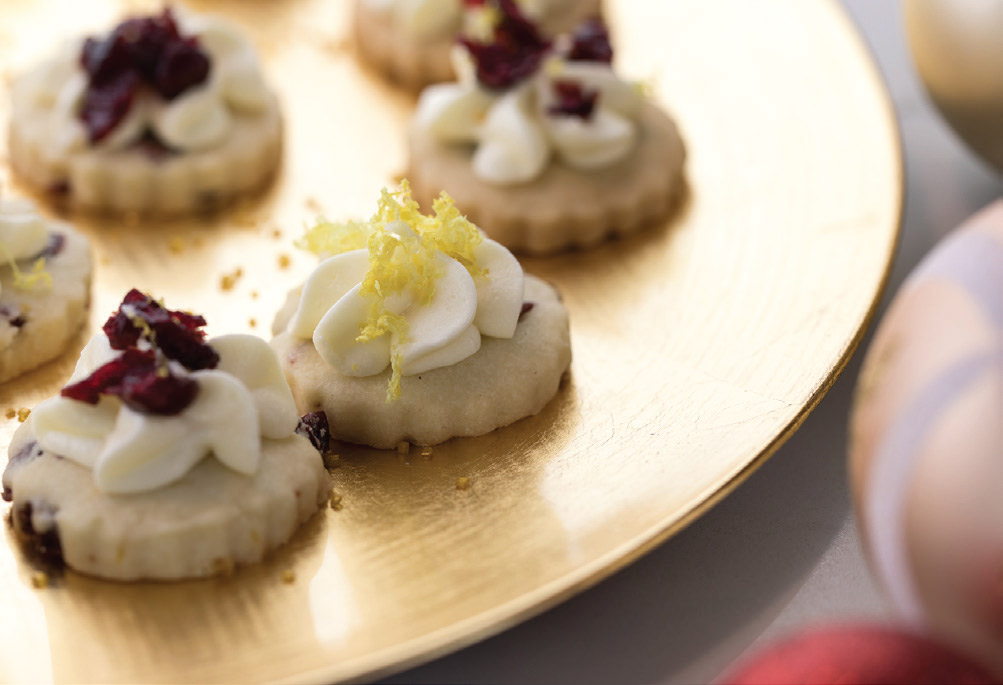 Cranberry & Lemon Shortbread Cookies Dairy Isle