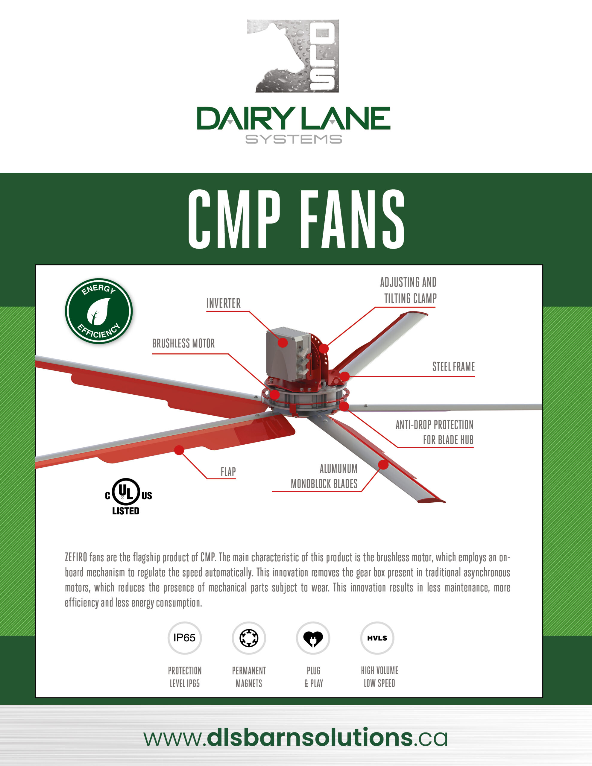 CMP Zefiro Fans Dairy Lane Systems Dairy Barn Ventilation