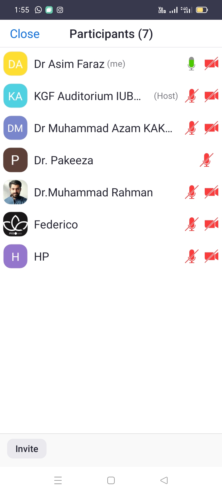 zoom participants Dairy Science Park