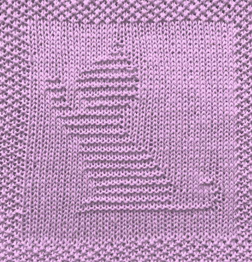 Free Kitten Dishcloth or Afghan Square Knitting Pattern Daisy and Storm