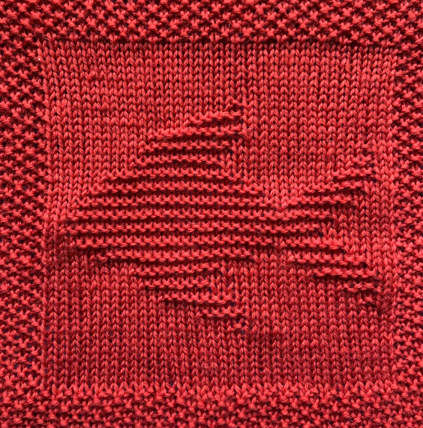 Free Fish Dishcloth or Afghan Square Knitting Pattern Daisy and Storm