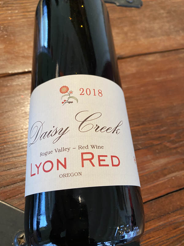 Wines Daisy Creek Vineyard Winery in Jacksonville, Oregon