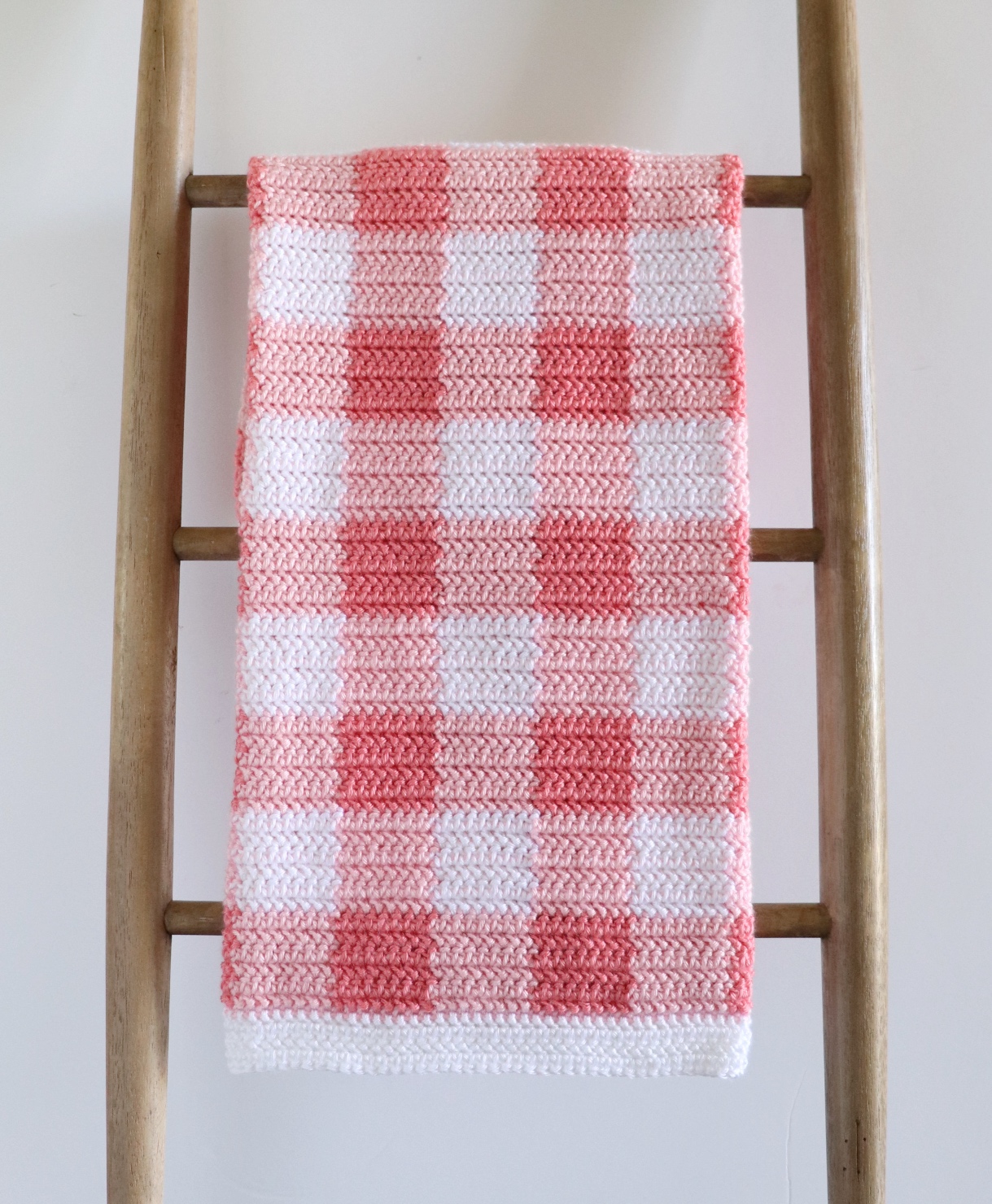 Caron Gingham Baby Blanket Daisy Farm Crafts