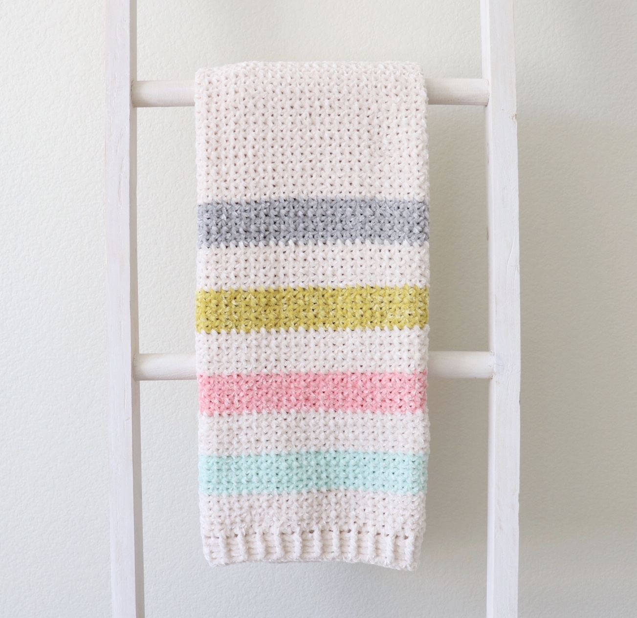 Crochet Unicorn Stripes Baby Blanket Daisy Farm Crafts