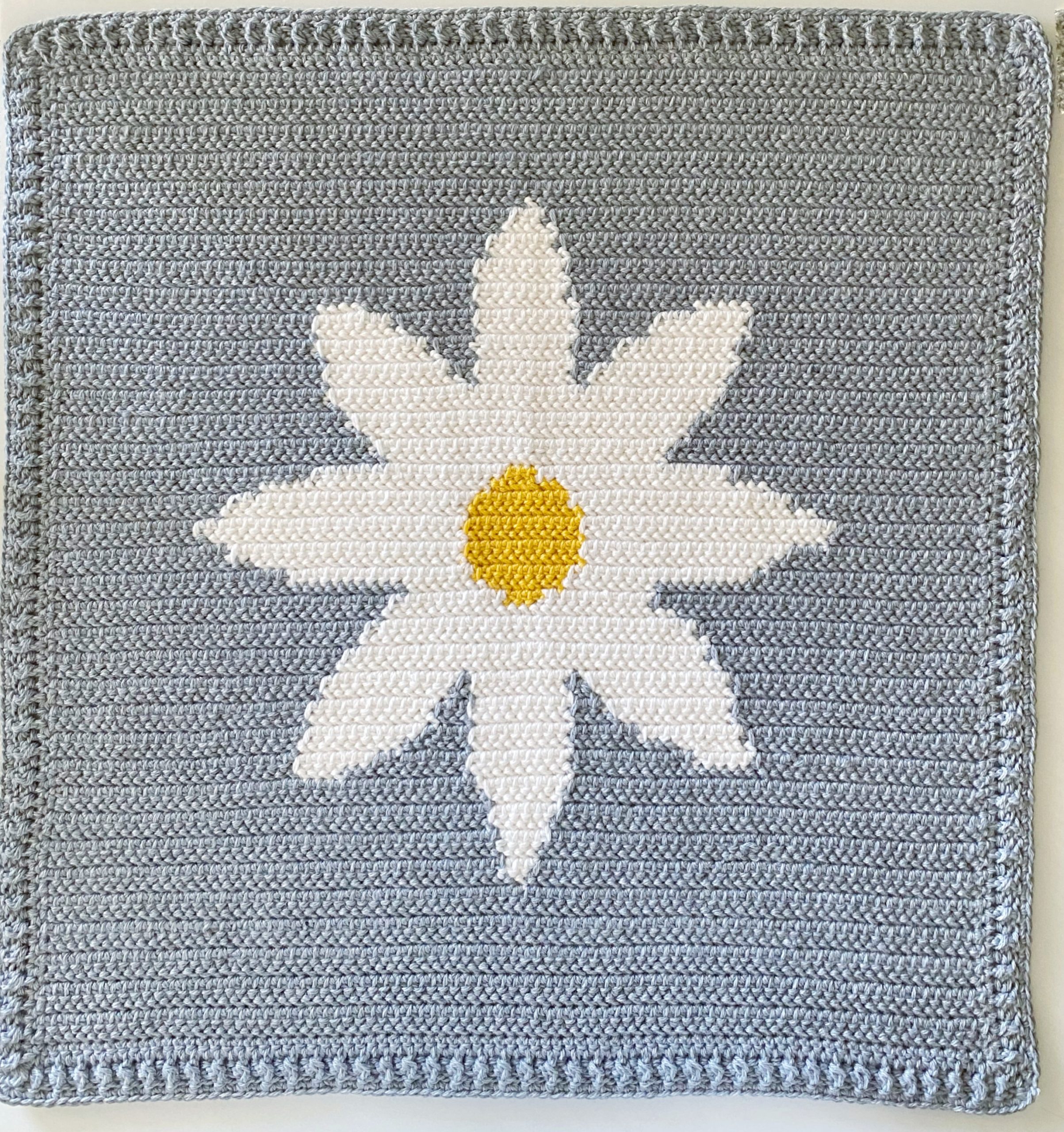 Crochet Daisy Baby Blanket Daisy Farm Crafts