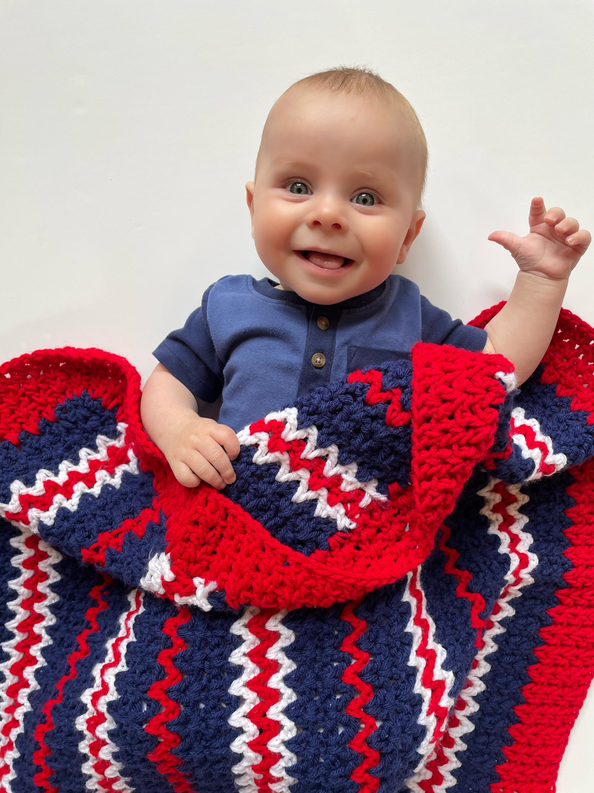 Grandma Crochet VStitch Baby Blanket Daisy Farm Crafts