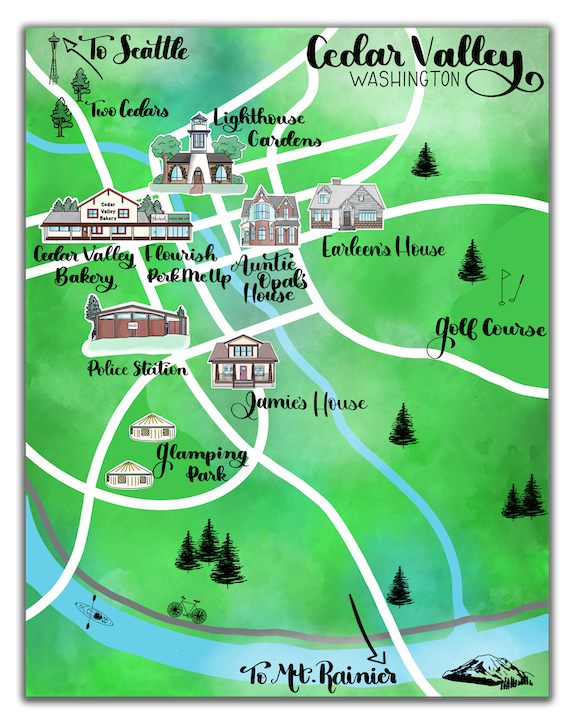 Daisy Robyns Mystery Author Hand Lettering Series Cozy Mysteries