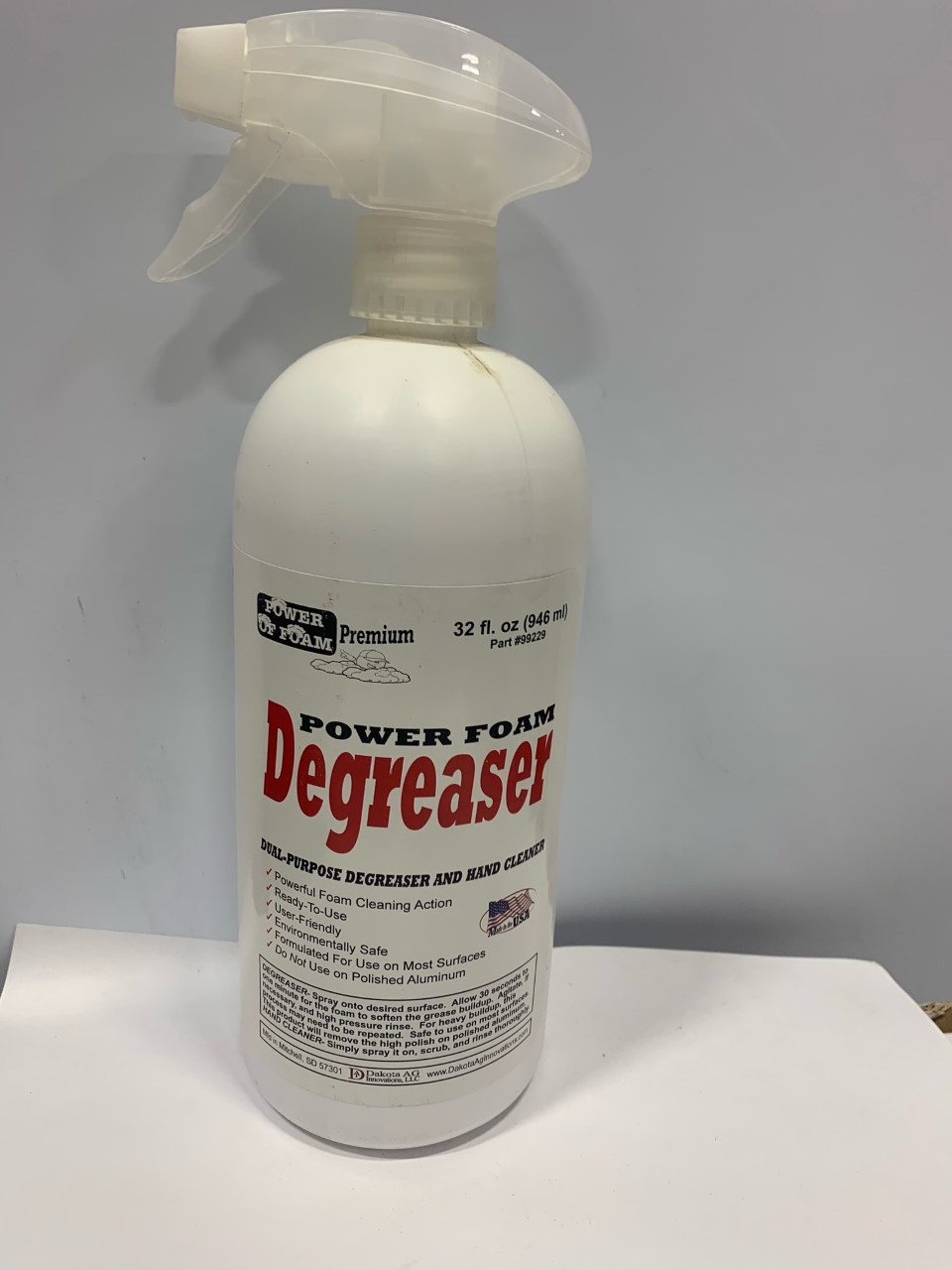 Power of Foam Degreaser 16 oz. Dakota Shine