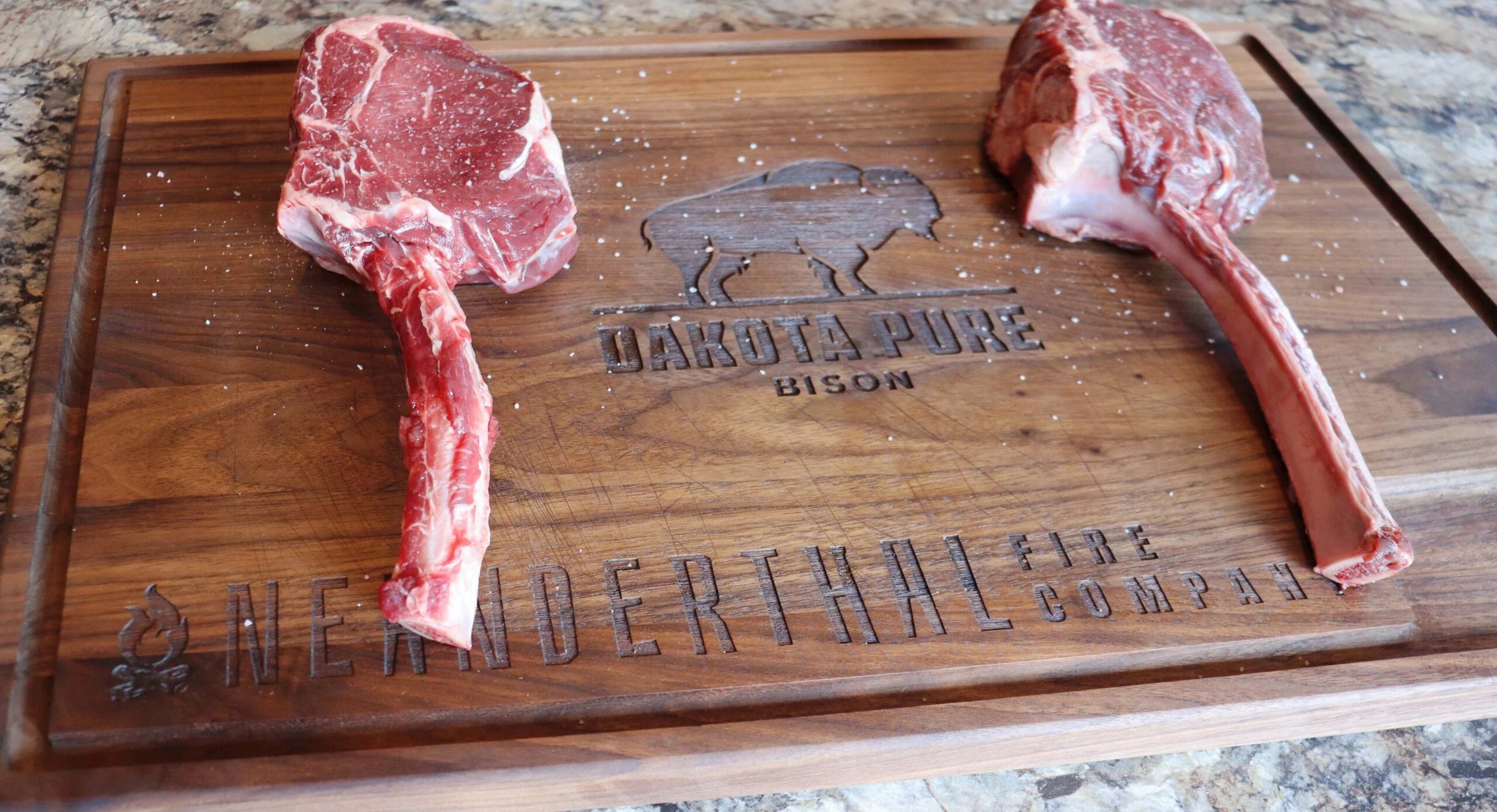 Bison Tomahawk Steak Package Dakota Pure Bison
