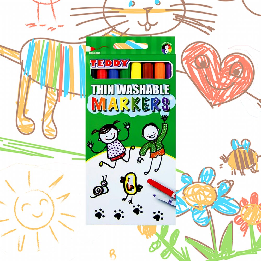 Thin Washable Markers Dala