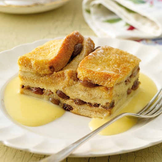 Bread & Butter Pudding with Fresh Madagascan Vanilla Custard Dale Farm