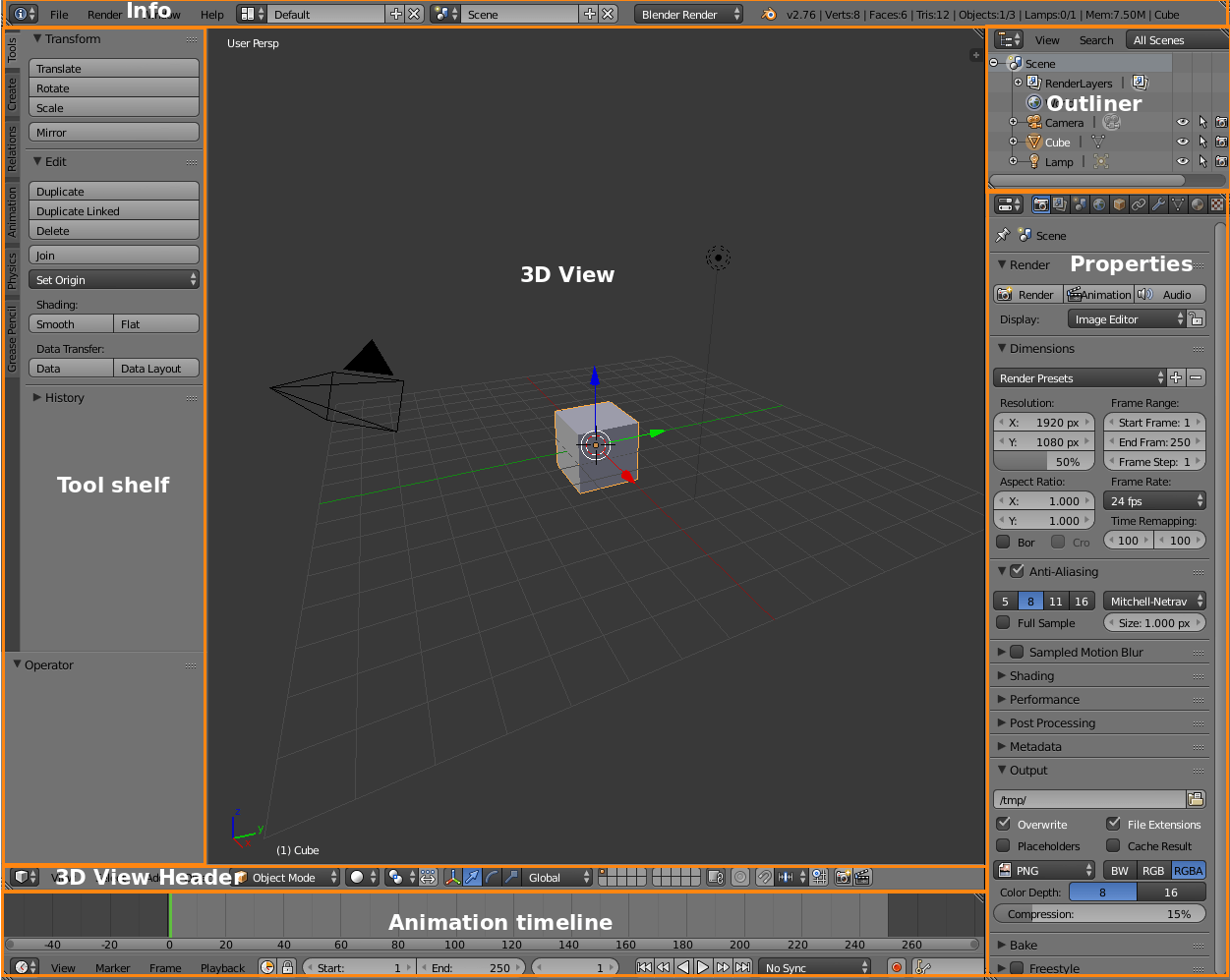 Interface — Blender for 3D Printing