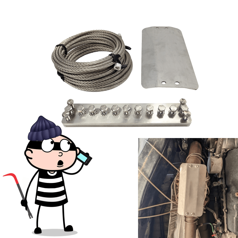 DPF, DOC, SCR, Catalytic Converter Security Lock Emission System AntiTheft Device Universal