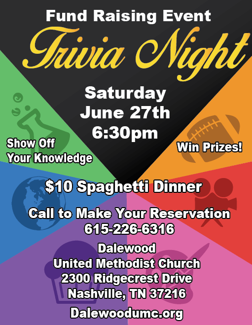 Trivia night Dalewood United Methodist Church