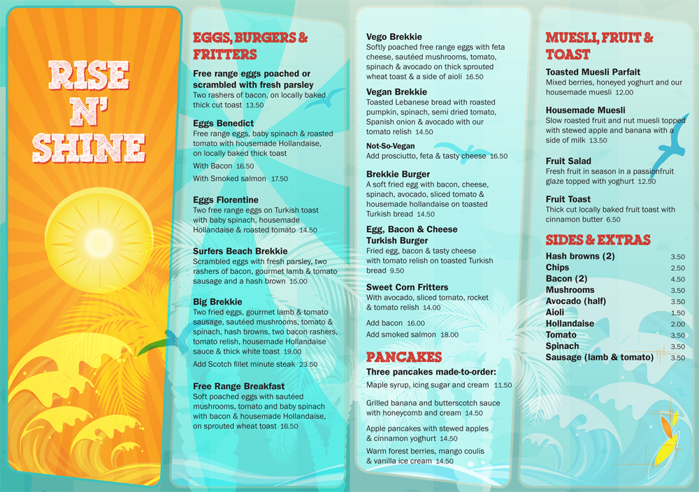 Surf Club Bar & Restaurant Daley Creative