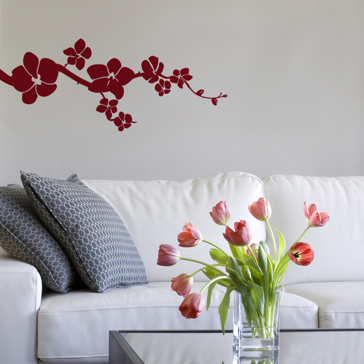 Simple Orchids Wall Decals Stickers Graphics
