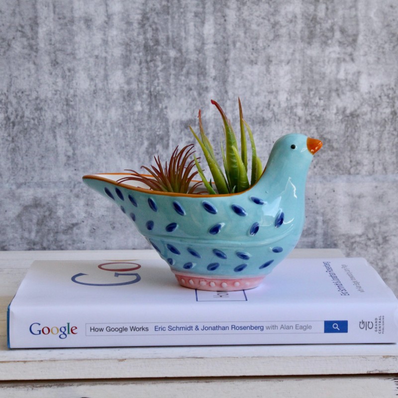 Blue Bird Ceramic Succulent Planter Pot Dalisay