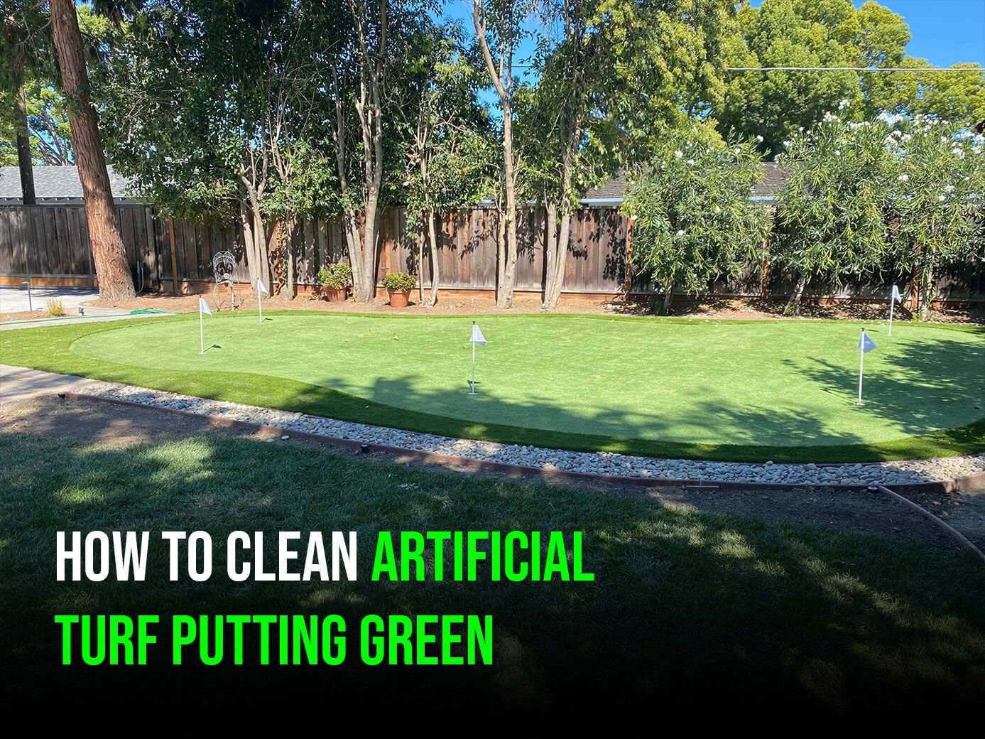 How to Clean a Dallas. TX Artificial Turf Putting Green