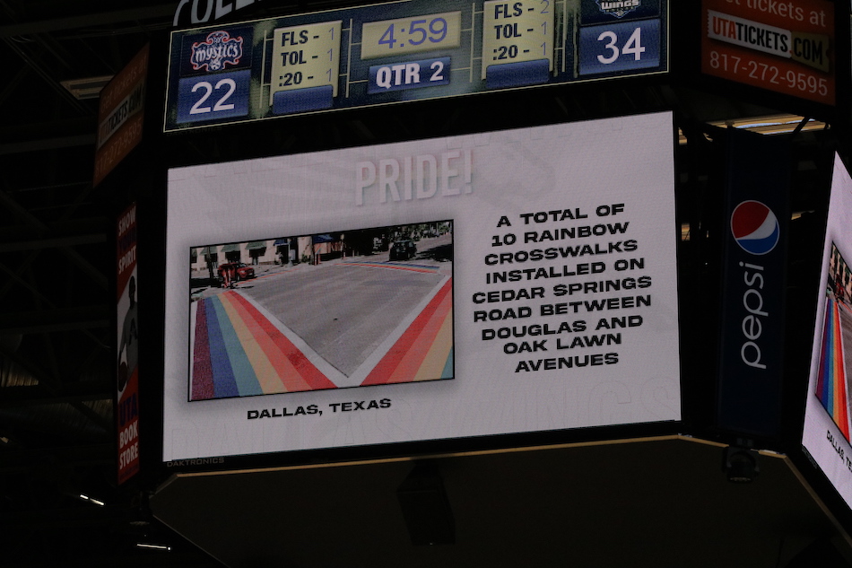 Dallas Wings show their Pride Dallas Voice