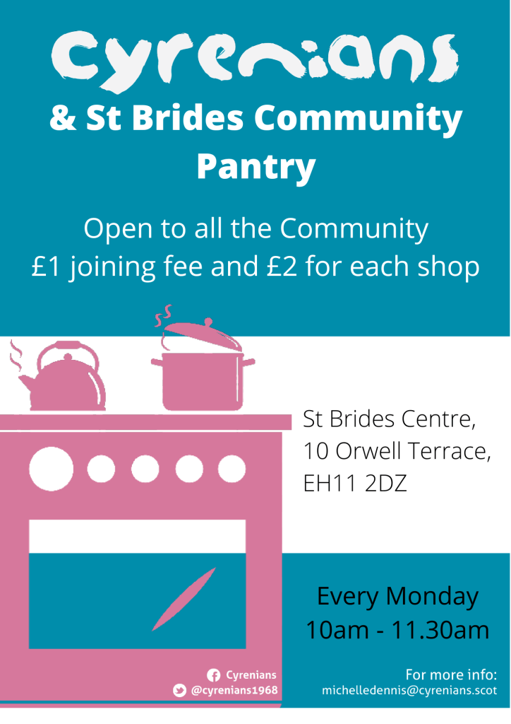 Community Pantry at St Brides by Cyrenians Dalry Primary Edinburgh
