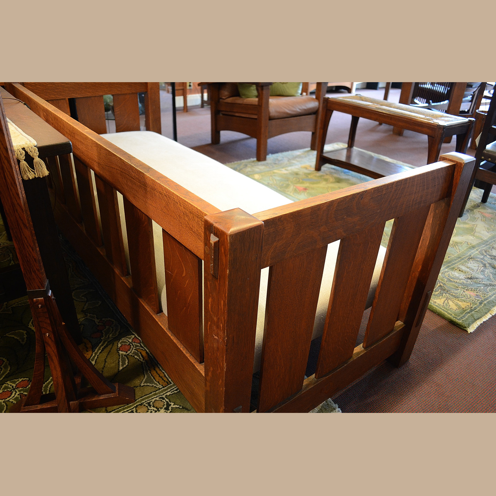 Gustav Stickley 208 Settle SOLD Dalton's American Decorative Arts