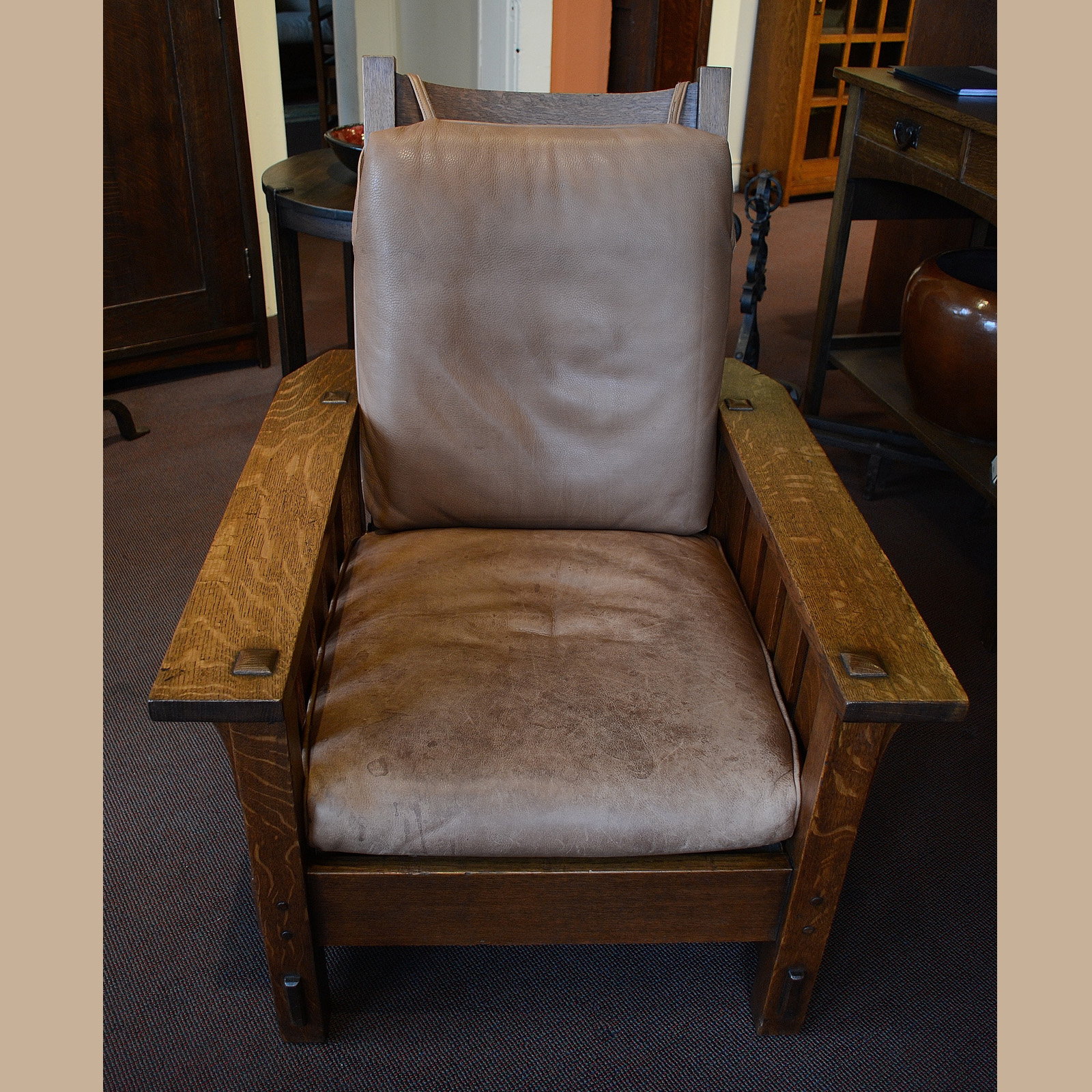 Gustav Stickley 2342 Reclining Chair Dalton's American Decorative Arts
