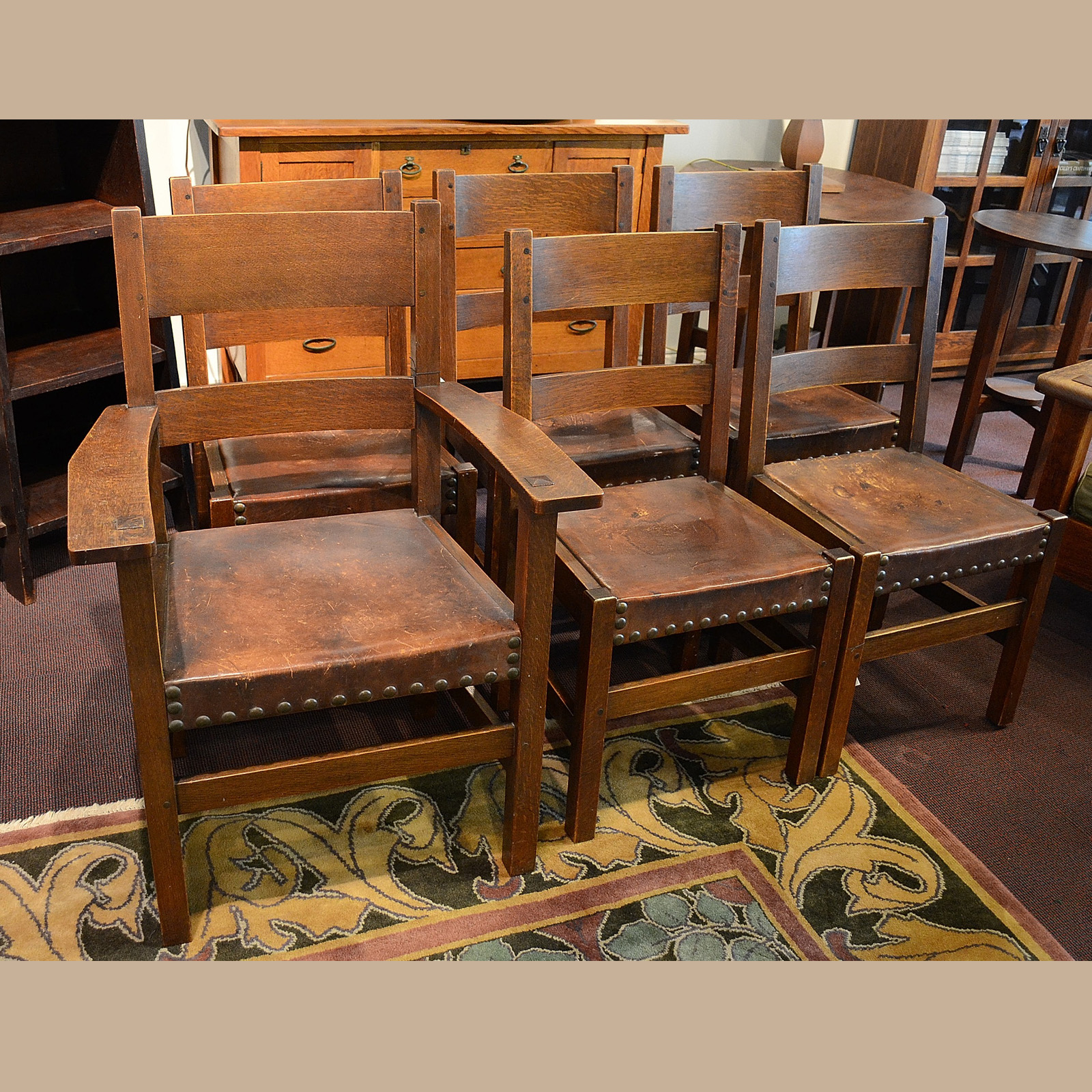 L&JG Stickley Dining Chairs Dalton's American Decorative Arts