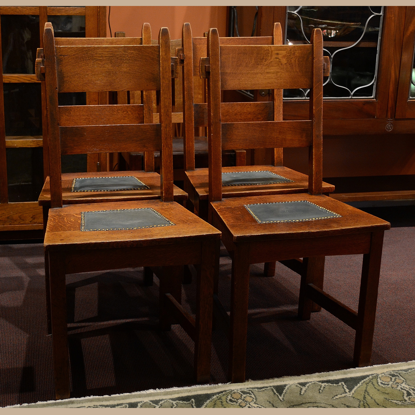 Gustav Stickley Model 1291 Dining Chairs Dalton's American Decorative Arts