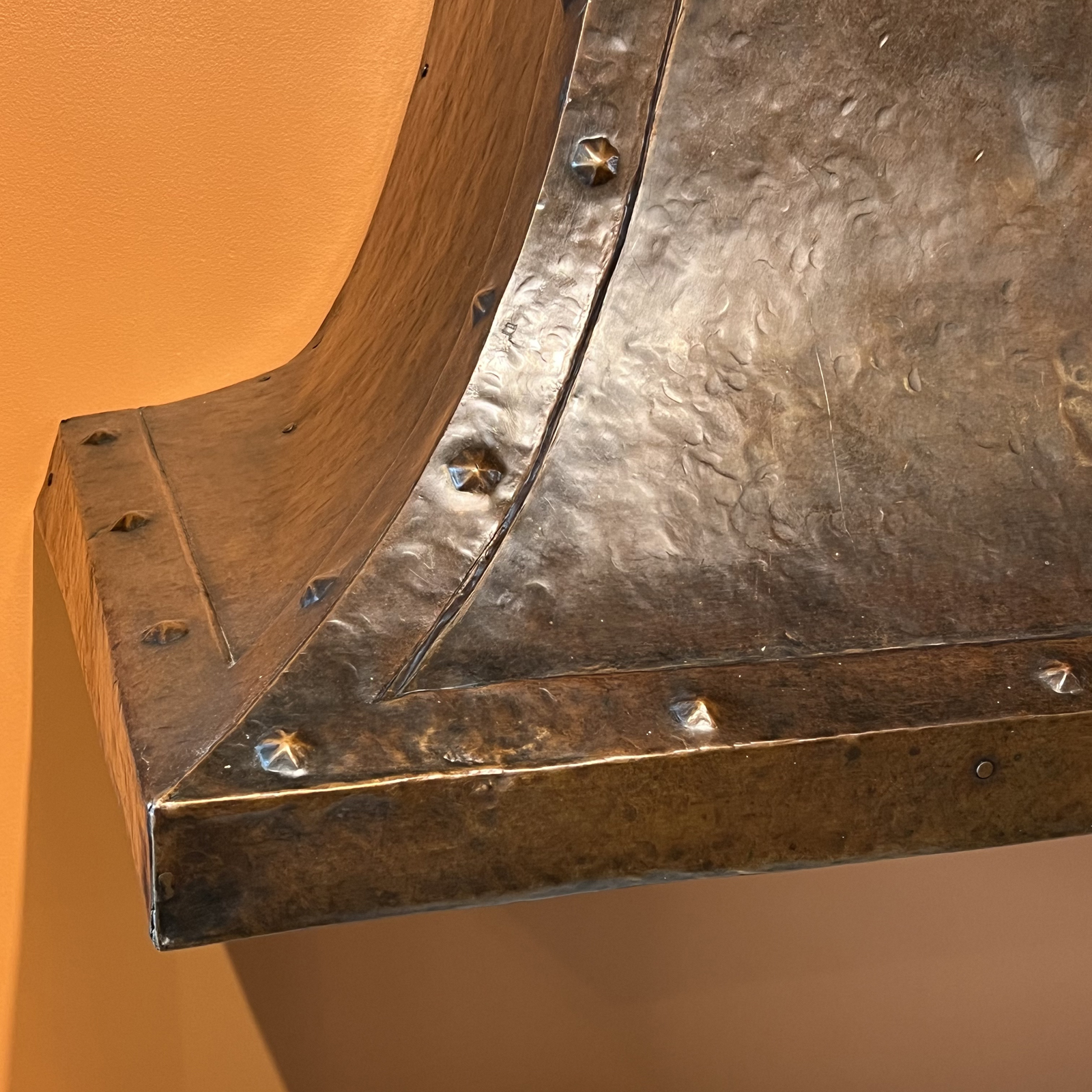 Hammered Copper Fireplace Hood Dalton's American Decorative Arts