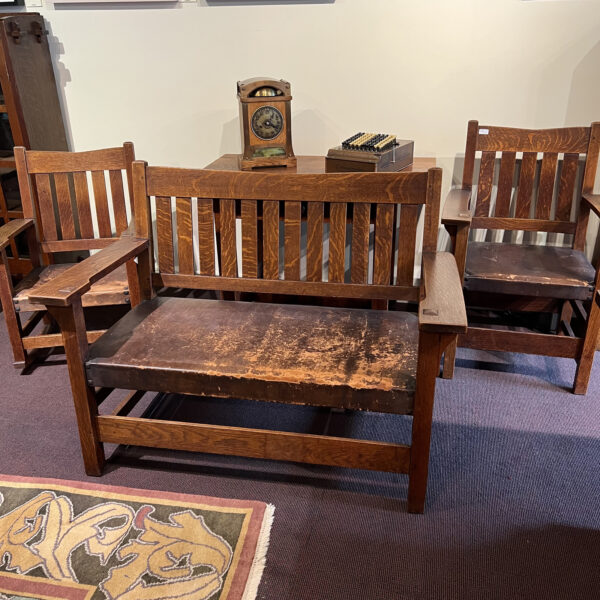 Three piece set of Gustav Stickley Furniture Dalton's American
