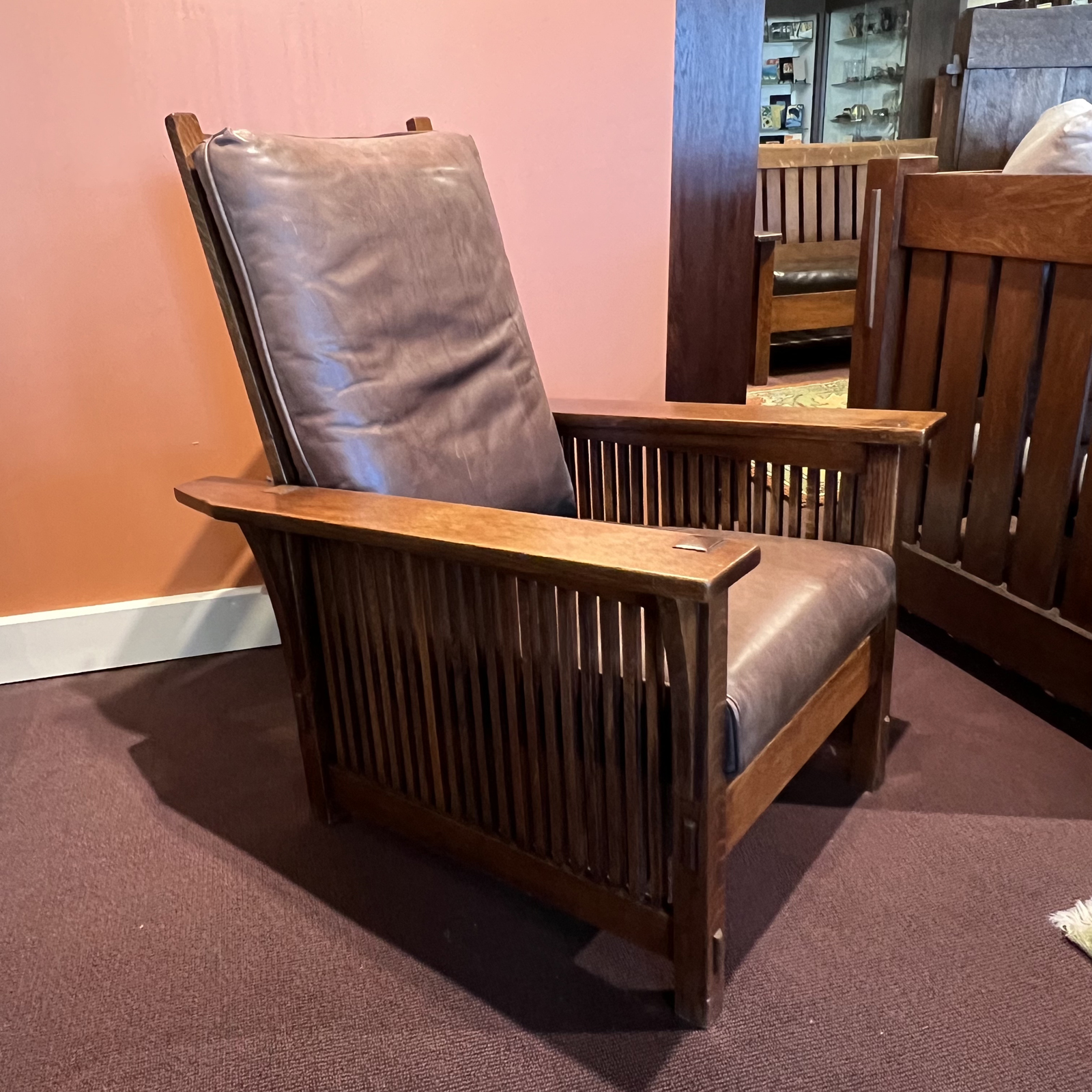 Gustav Stickley 367 Spindle Morris Chair Dalton's American