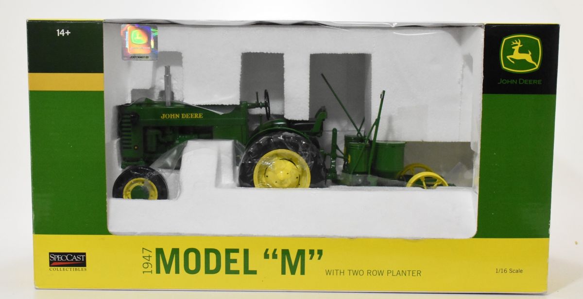 1/16 John Deere Model M Tractor With Two Row Planter Daltons Farm Toys