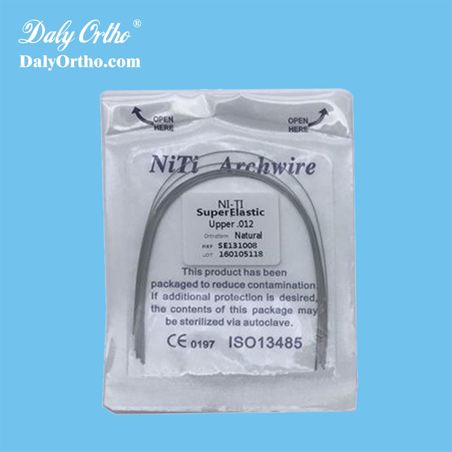 Dental Orthodontic Nitinol Teeth Archwires Super Elastic