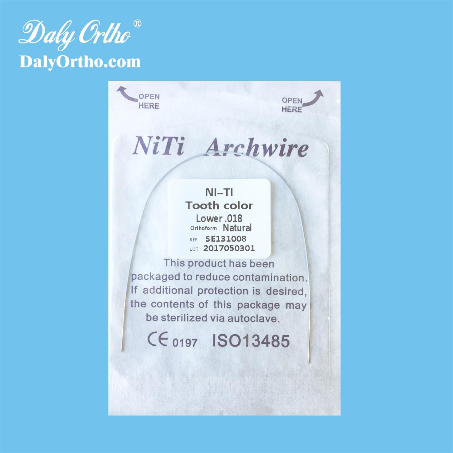 Colorful Nitinol Teeth Arch Wires for Dental Orthodontic Braces