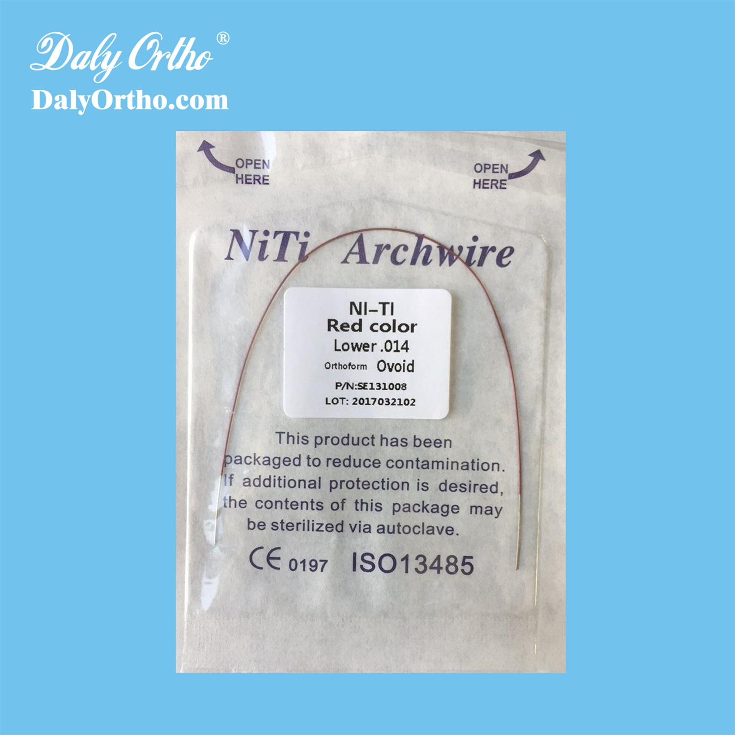 Colorful Nitinol Teeth Arch Wires for Dental Orthodontic Braces