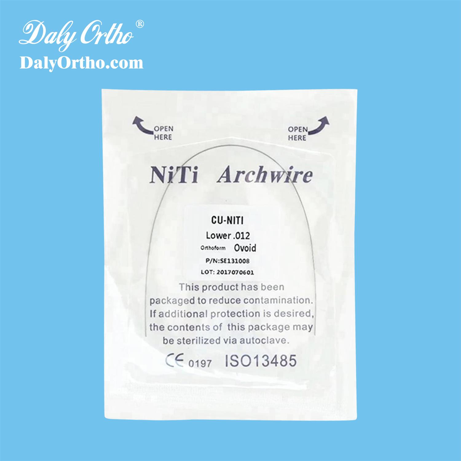 Copper Nitinol Arch Wires for Dental Orthodontic Braces