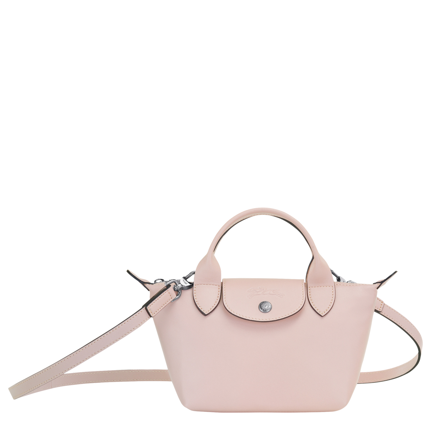 Longchamp Top Handle Bag Xs Le Pliage Cuir In Rose Pâle ModeSens