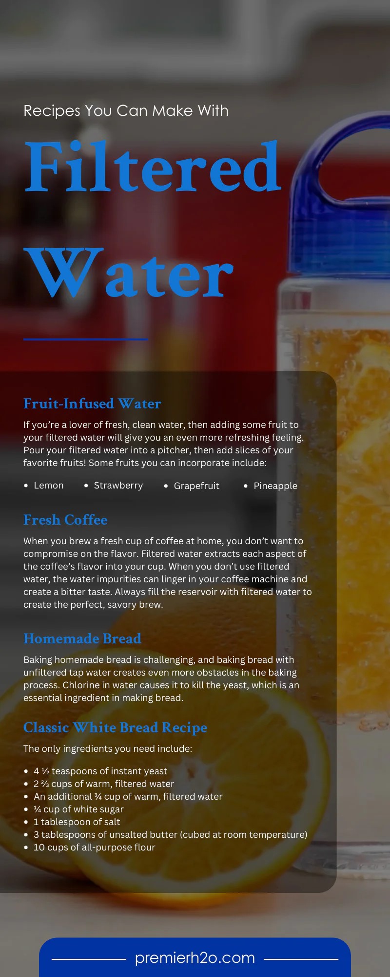 Recipes You Can Make With Filtered Water