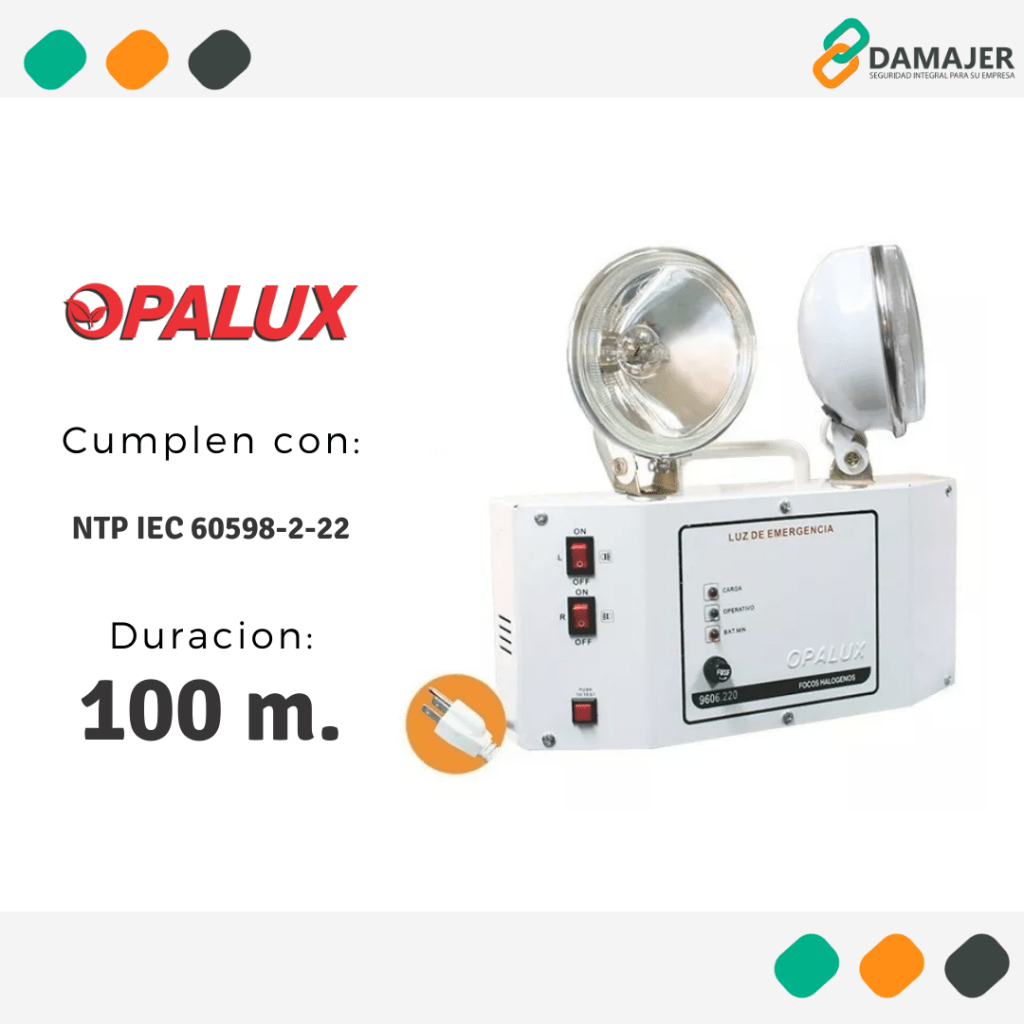 Luz de emergencia Opalux 9606.220(40w) Damajer
