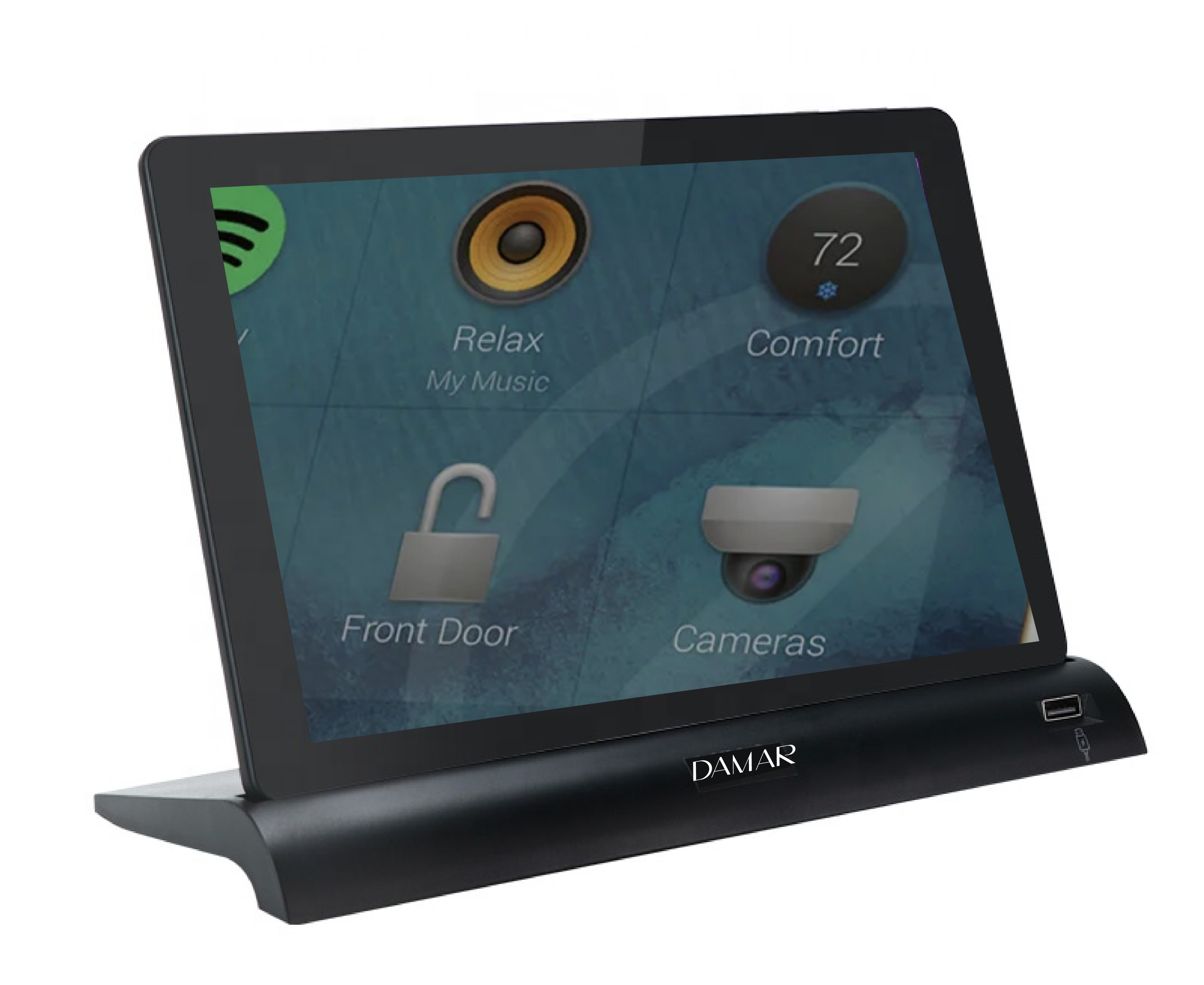 10 Inch touchscreen with docking station (android) DAMAR