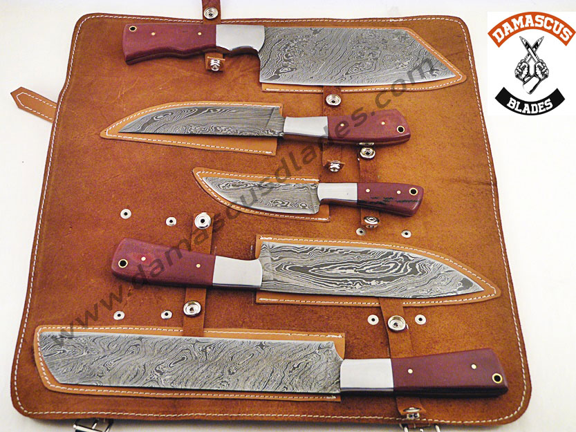 Best budget kitchen knives with leather roll bag