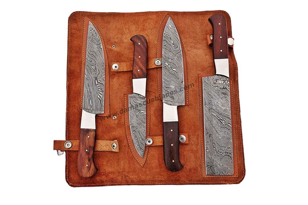 Best Kitchen Knives Set Damascus Steel BBQ Chef Knife Set