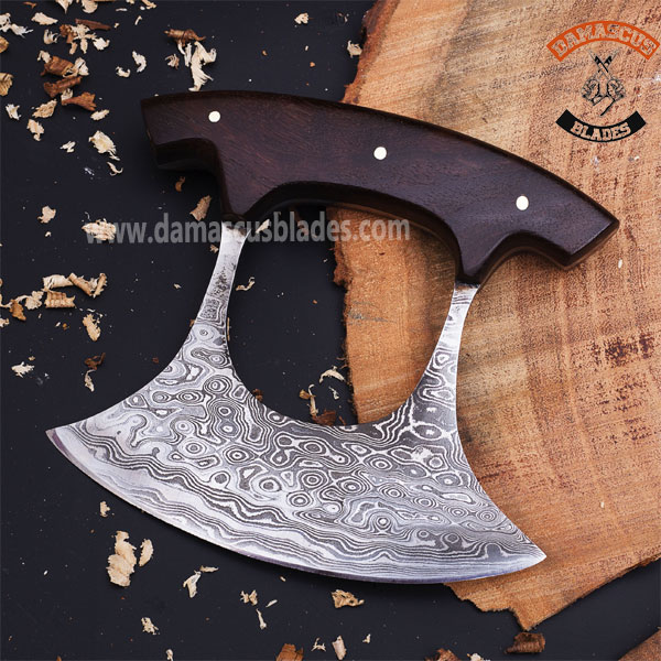 Damascus Steel Ulu Knife Super Cutting Edge Ulu Blade Knife