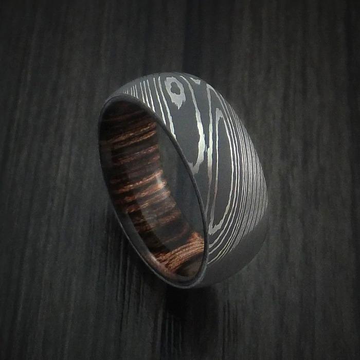 Damascus Steel Men's Ring Damascus Shop