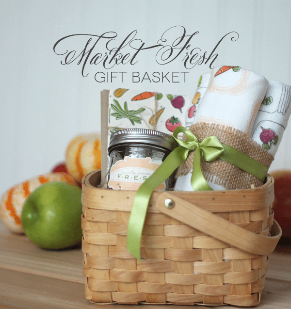DIY Market Fresh Gift Basket Damask Love